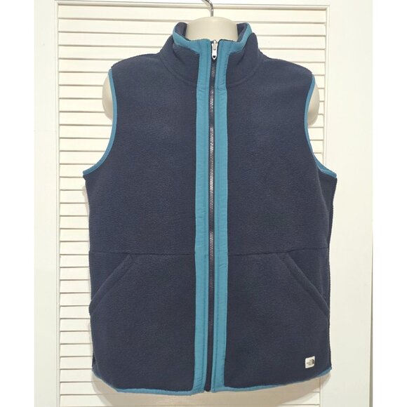 The North Face Other - The North Face Men's Navy Teal Carbondale Fleece Full Zip Vest Size Large 2898